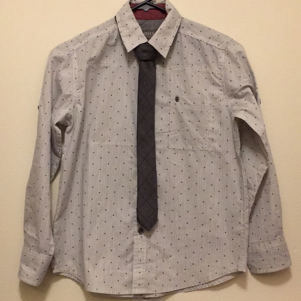 Boys handsome shirt & tie combo☠️